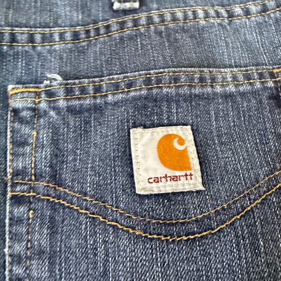 Carhartt Mens Relaxed Fit Jeans Size 40x32 Durable Denim Blue Workwear - Picture 7 of 7